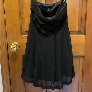 EUC strapless black Express dress size 0